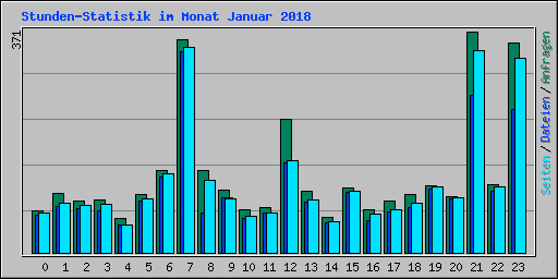 Stunden-Statistik im Monat Januar 2018